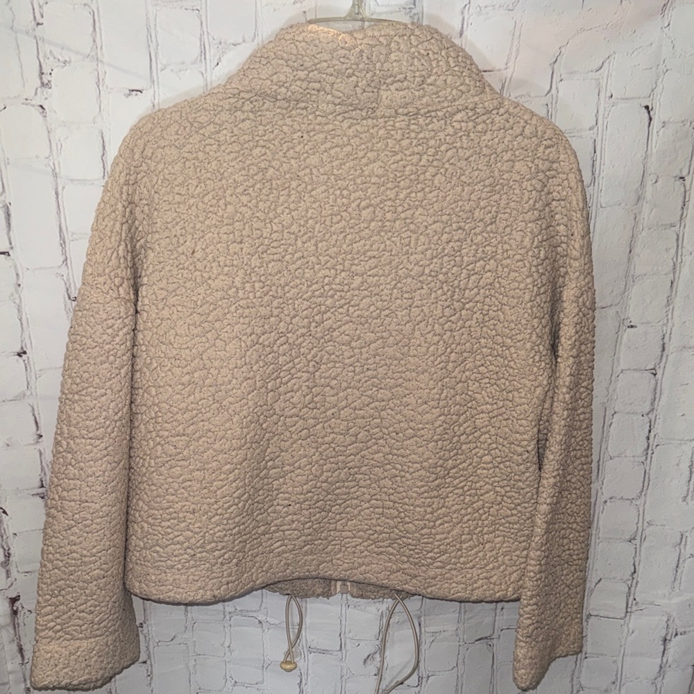 Women’s Cream Color Teddy Jacket - Picture 4 of 8